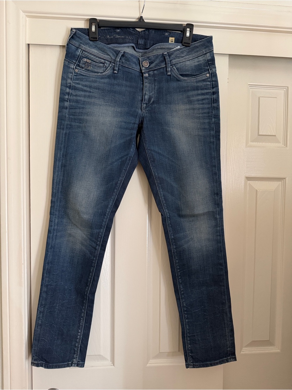 G-Star Womens Faded Blue Skinny Jeans